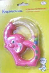 Игрушка-погремушка Курносики радужный слоник