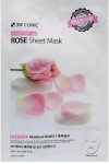 Маска для лица тканевая, 3W CLINIC (3В Клиник) 25 мл 10 шт С экстрактом розы