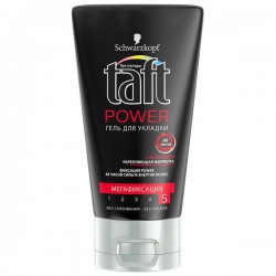 Гель для укладки волос Taft пауэр мега-фиксация 150 мл