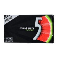 Жевательная резинка Wrigley's Five Сочный арбуз 6 шт.
