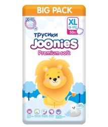 Подгузники-трусики 50 шт. Joonies премиум софт 12-17 кг р. XL