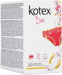 Прокладки женские ежедневные Kotex нормал део 20 шт.