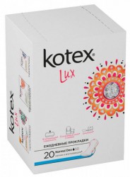 Прокладки женские ежедневные Kotex нормал део люкс 20 шт.