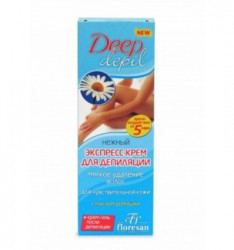 Крем-экспресс для депиляции Deep depil Нежный для чувствительной кожи Мягкое удаление волос Формула 123 75 мл
