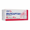 Валсартан-СЗ, таблетки покрытые пленочной оболочкой 80 мг 60 шт