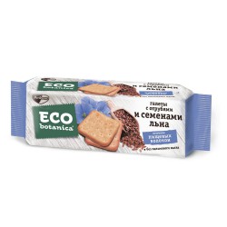 Галеты 160 г Eco-botanica с отрубями и семенами льна