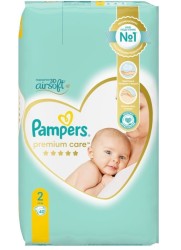 Подгузники 40 шт. Pampers премиум кеа 4-8 кг р. 2