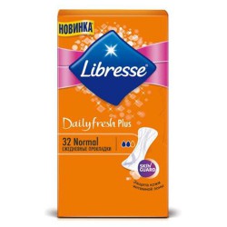 Прокладки женские ежедневные Libresse дейлифреш нормал плюс удлиненные 26 шт.