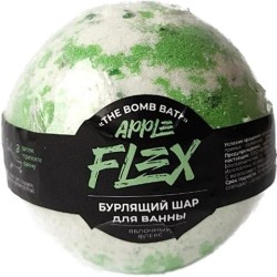 Бурлящий шар для ванны The Bombbath Яблочный флекс бомбочка