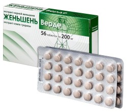 Женьшень Верде БАД к пище 56 шт. табл. 200 мг