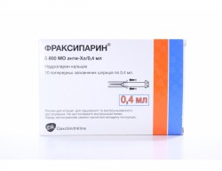 Фраксипарин р-р для п/к введ. 9500 анти-Ха МЕ/мл 0.4 мл 10 шт.