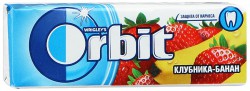 Жевательная резинка Orbit Клубника-банан 20 шт.