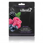 Маска, Vilenta (Вилента) 28 мл 1 шт тканевая ягоды малина и черная смородина освежающая