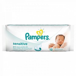 Салфетки влажные детские, Pampers (Памперс) №12 сенситив