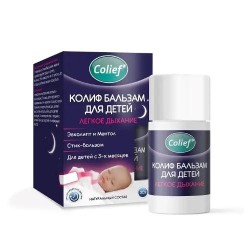 Бальзам косметический Colief Легкое дыхание с эвкалиптом и ментолом для детей от 3 месяцев