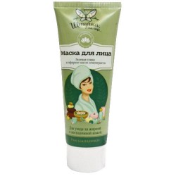 Маска для лица Mirrolla штучка та еще зеленая глина лемонграсс 75 мл