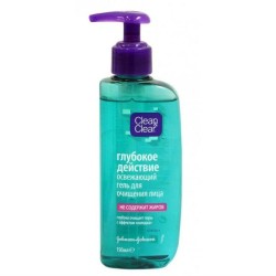 Гель для лица Clean&Clear Глубокое действие освежающий для очищения лица 200 мл