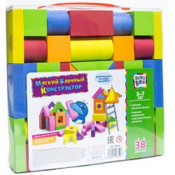 Игрушка Kribly Boo мягкий блочный конструктор 38 деталей