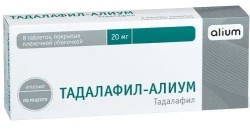 Тадалафил-Алиум табл. п/о пленочной 20 мг 8 шт.