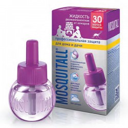 Жидкость от комаров 30 мл Mosquitall 30 ночей профессиональная защита от комаров для дома и дачи