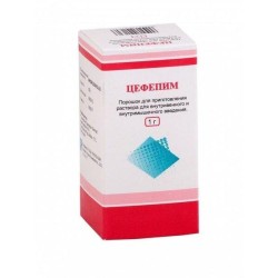 Цефепим пор. д/р-ра для в/в и в/м введ. 1 г 1 шт.